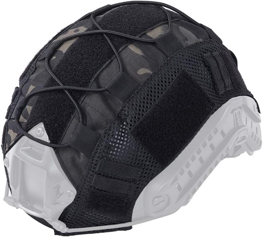 IDOGEAR Tactical Helmet Cover for Fast Helmet Multicam Helmet Cover for Airsoft Helmet in Size M/L, Military Paintball Hunting Shooting Gear - 500D Nylon - Without Helmet