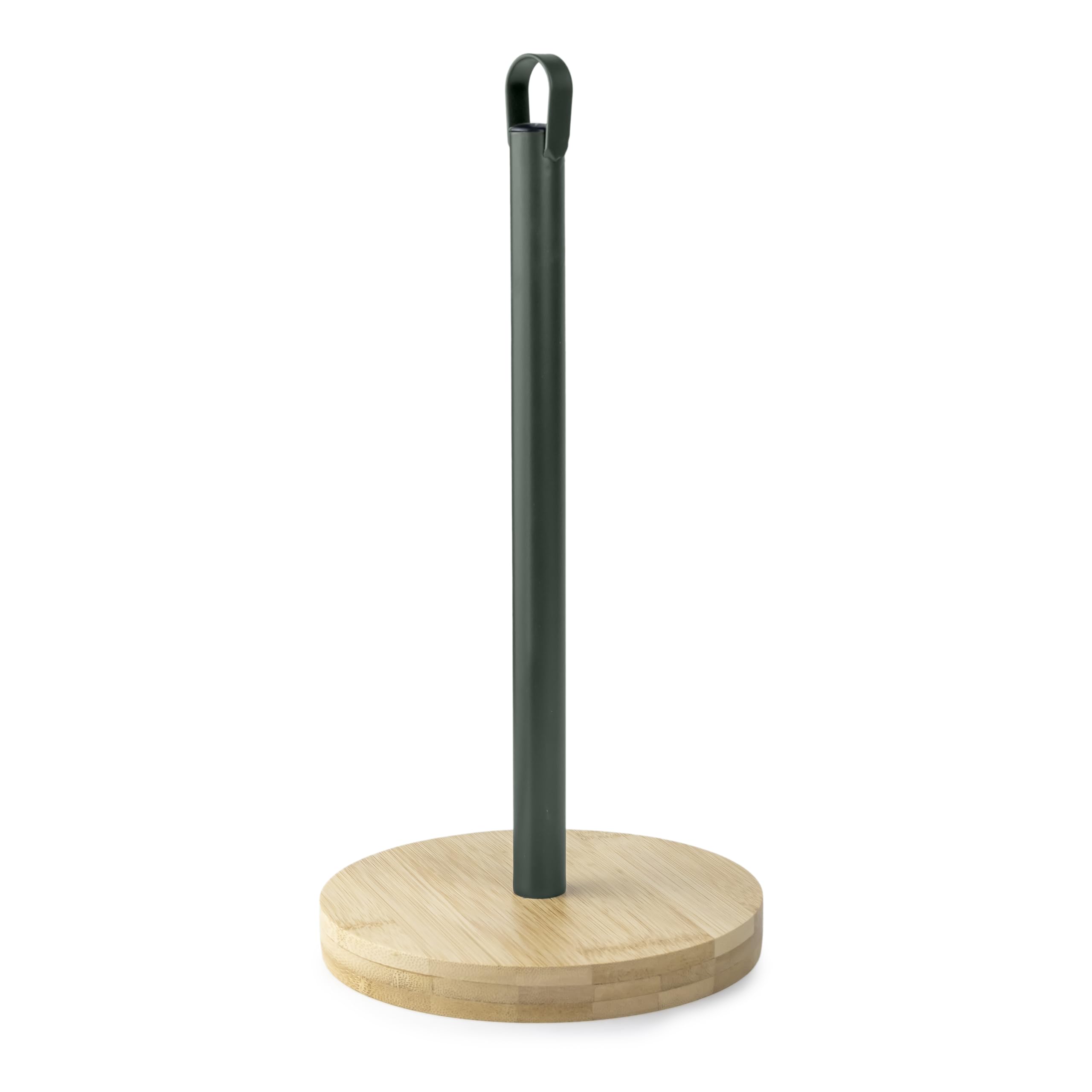 Cuisine ArtEARL Dash Towel Holder with Bamboo Base - Green, Dimensions: D16cm x H33cm 31 BM117A-TH