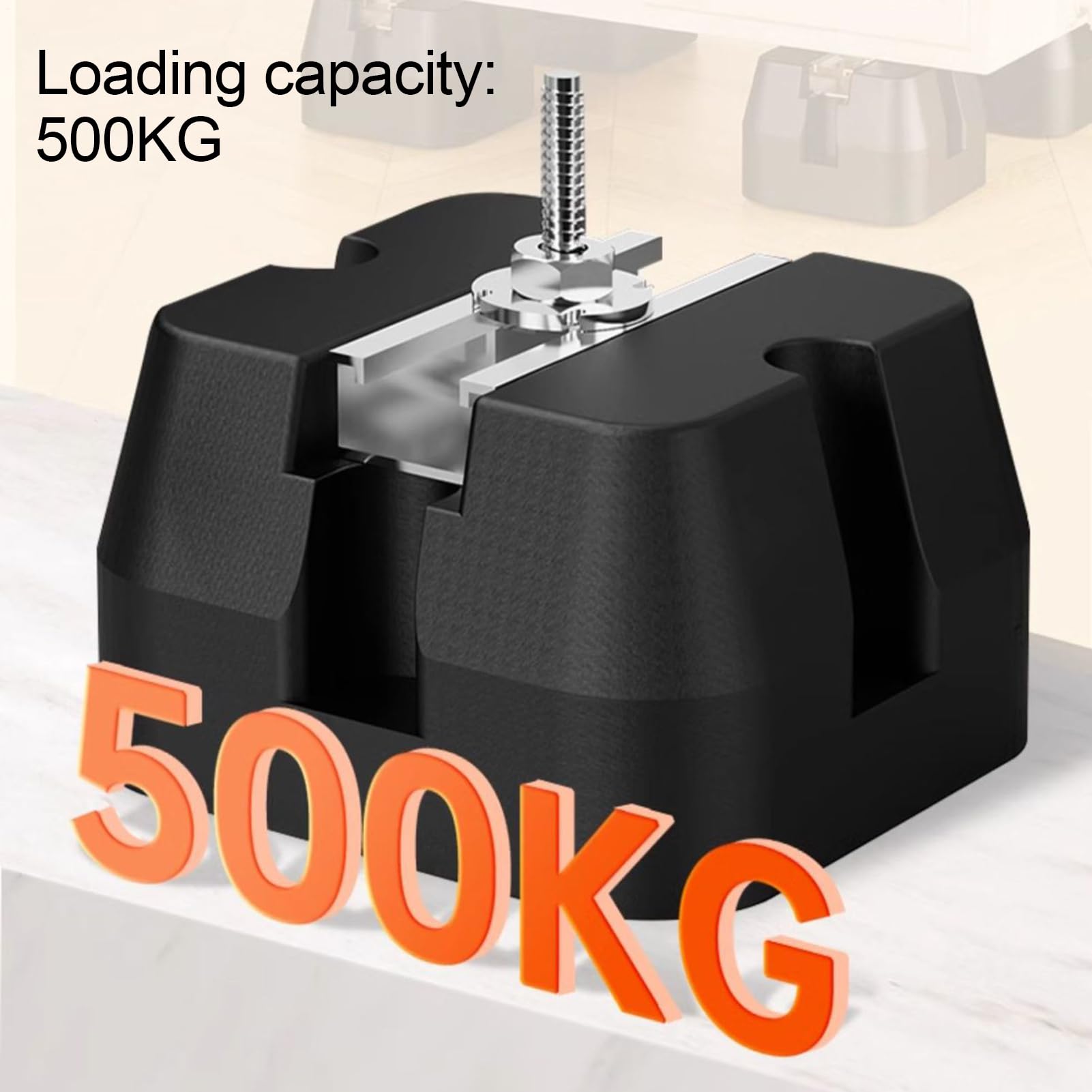Piattaforma per Condensatore Base Per Pompa Di Calore | 4 Pezzi Resistente, Supporti Antivibranti, Portata 500kg
