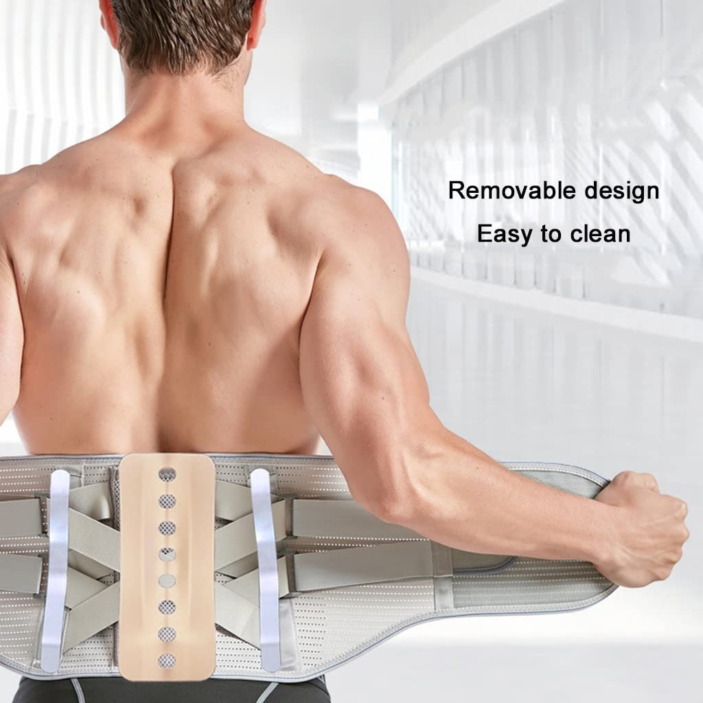 Cintura, for Mal di Schiena ernia del Disco Sciatica scoliosi Supporto bionico for Colonna vertebrale Cinghie Regolabili for Uomo Donna(M/Medium)