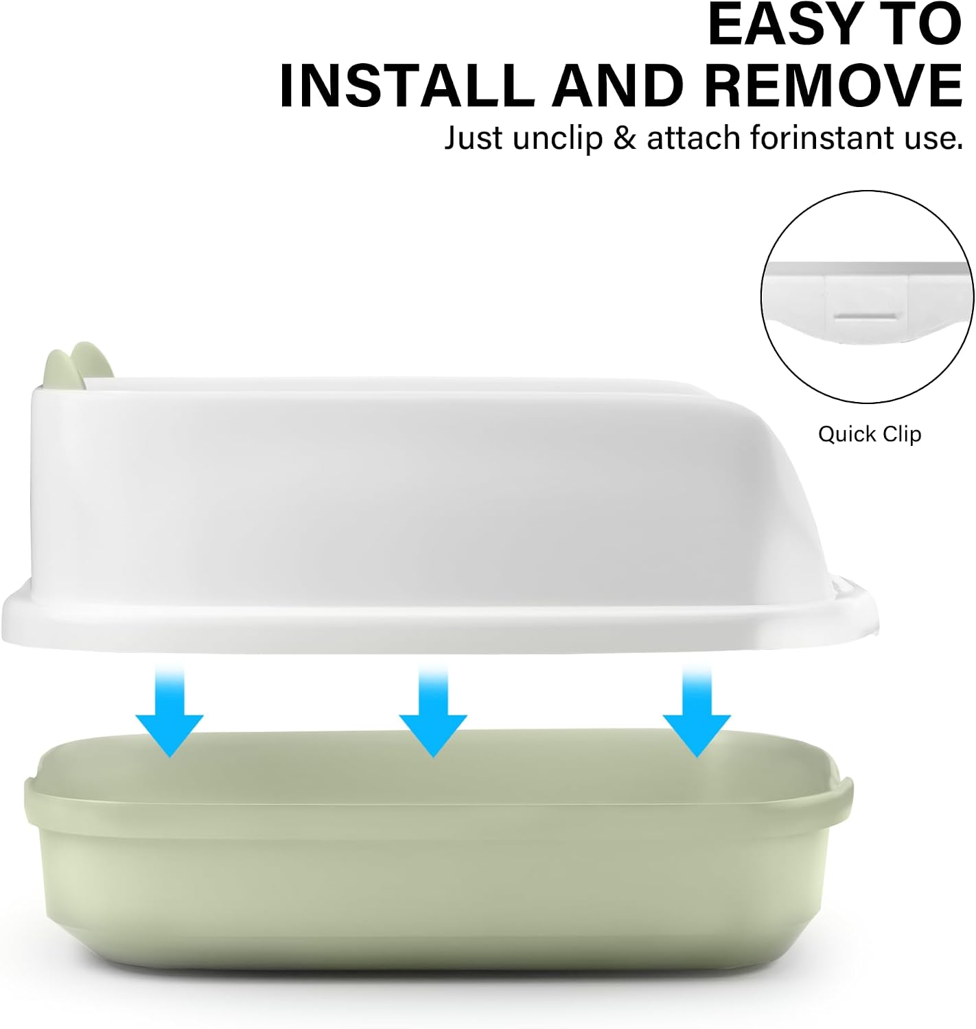 Cat Litter Tray Box, Litter Box (CT05-Green) thumbnail 7