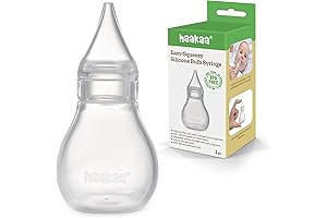 Haakaa Silicone Nasal Aspirator: The Gentle, Safe Oo-Gee for Your Baby's Stuffy Nose