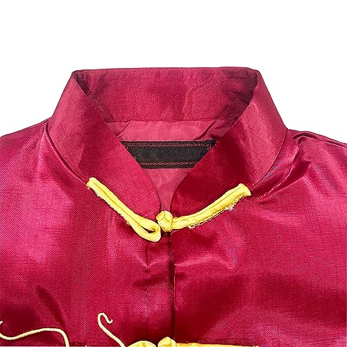 Image of Kids Boys Traditional Chinese Kung Fu Outfit Embroidery Dragon Tang Uniform Martial Arts Suits