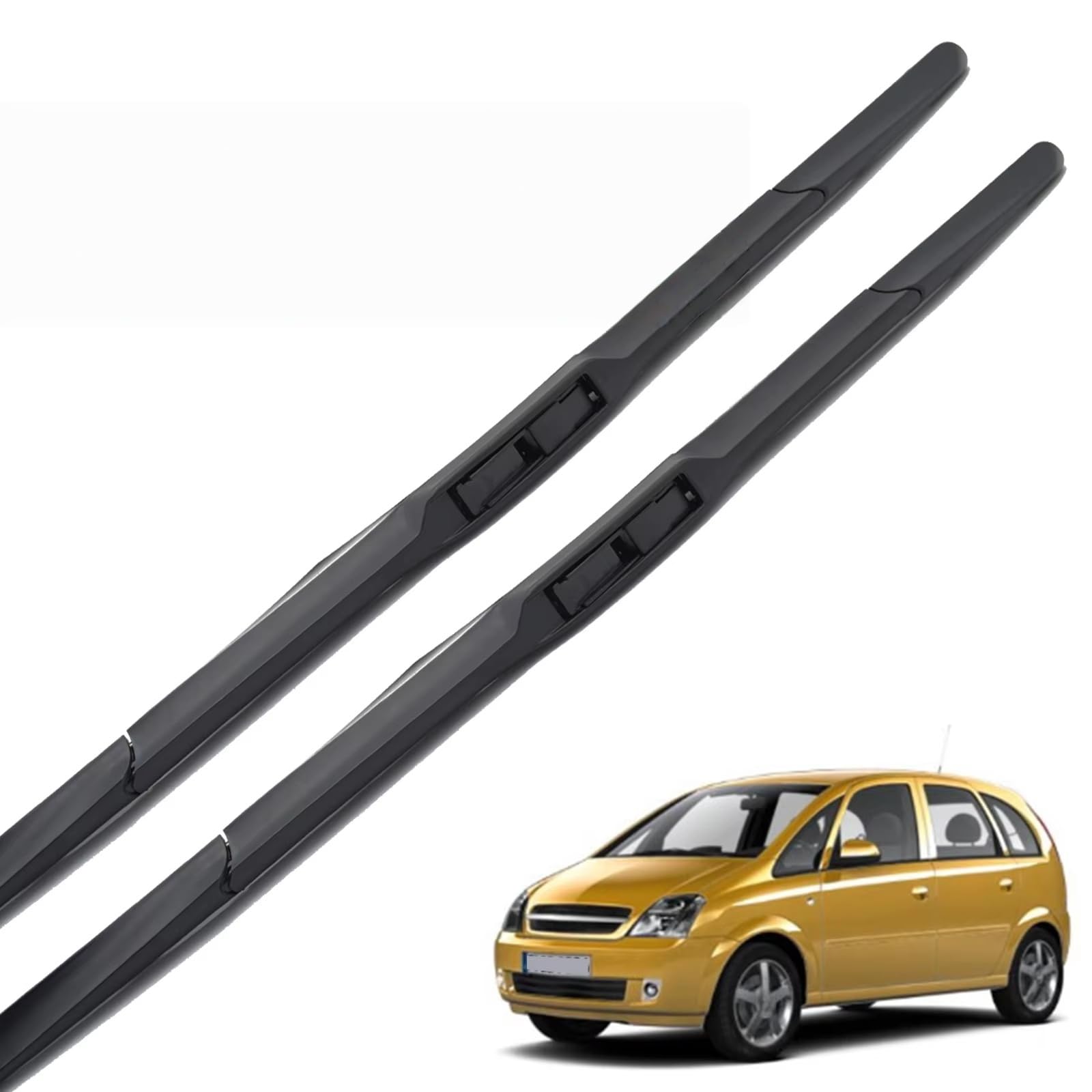 Balais d'essuie-glace Opel Meriva A en caoutchouc résistant aux intempéries extrêmes