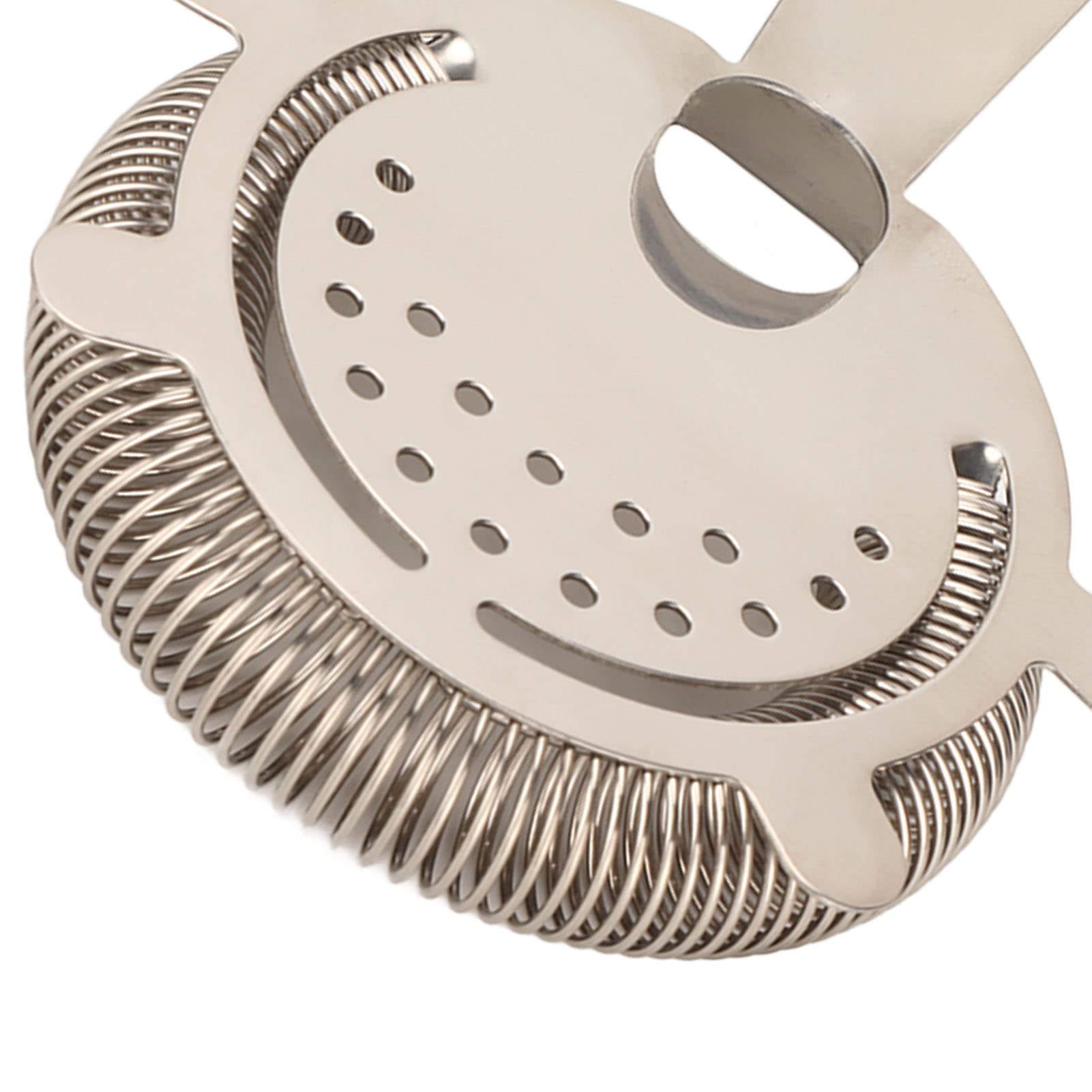 Alvinlite Hawthorne Cocktail Strainer Stainless Steel Bar Strainer Heavy Duty Drink Strainer with 100 Wire Spring Professional Bartender Tools
