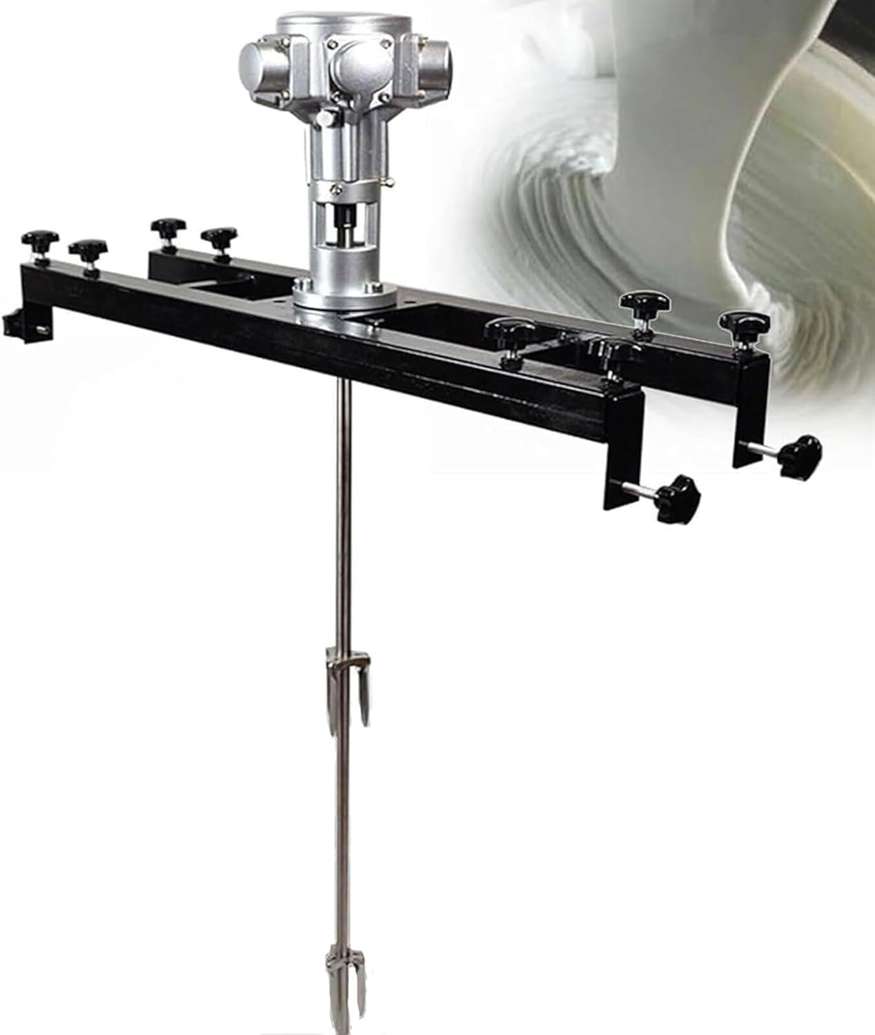 Pneumatic Mixer, Working Pressure: 6-8kG, No-Load Speed: 0-1800RPM, Motor Power: 3/4HP, Stirring Capacity: 1000L, Used For Paint, Industry