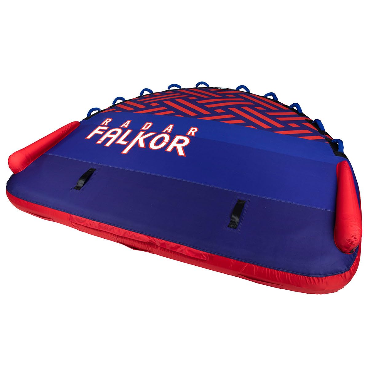 Radar Falkor Marshmallow Top Towable Tube, Blue/Red, 4 Person