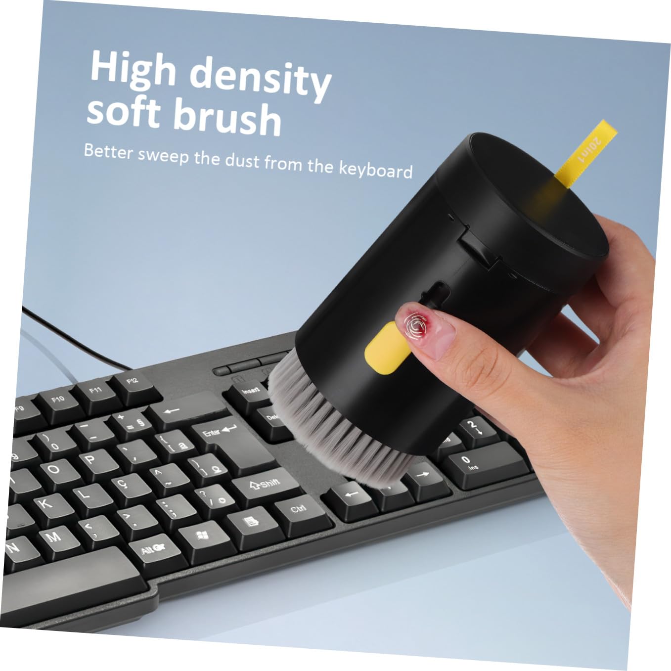 Happyyami Kit De Limpieza para Portátiles Limpiador De Teclado y Auriculares Herramienta De Limpieza De Lentes De Cámara para Dispositivos Electrónicos Negro