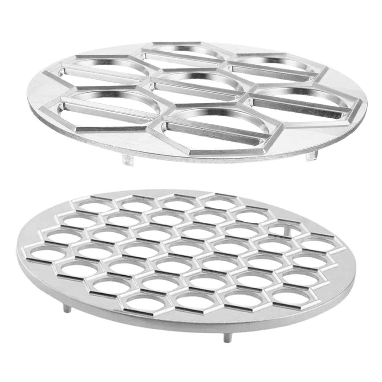 Molde de Aluminio para Raviolis 2 Piezas, Plata, Reutilizable