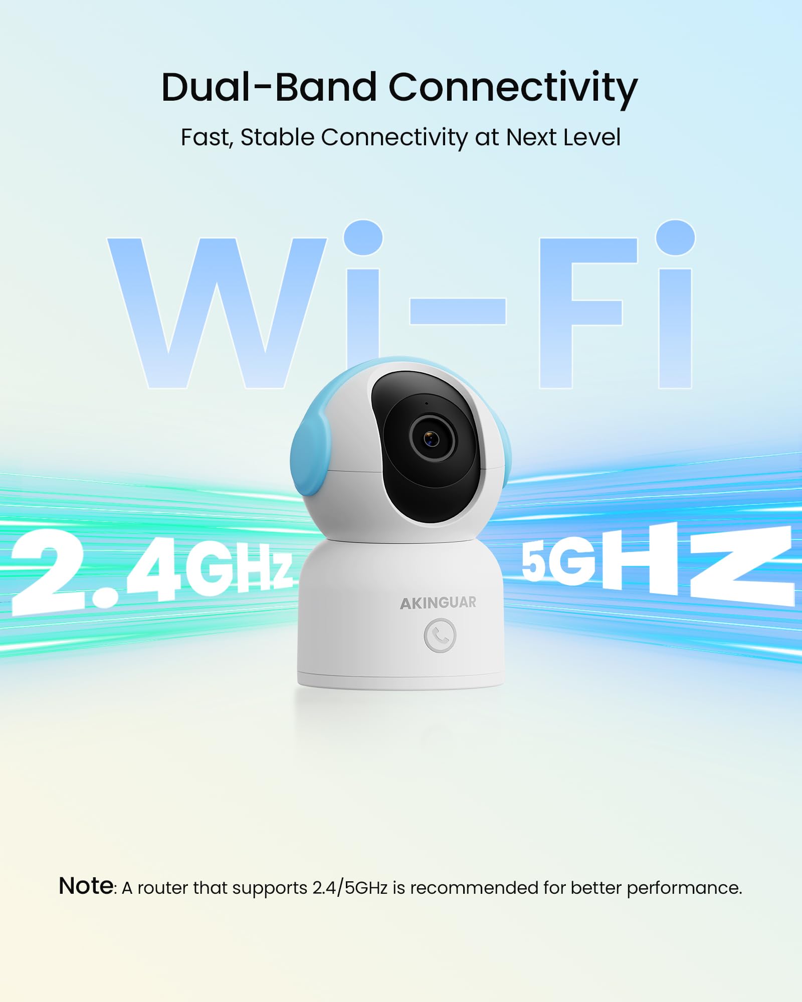 4K 8MP Camara Vigilancia WiFi Interior, 360° PT Cámara IP, AI Deteccion de Humana/Mascata, Seguimiento Automático, Audio Bidireccional, Visión Nocturna, 2.4G/5G WiFi, con Tarjeta de 64GB