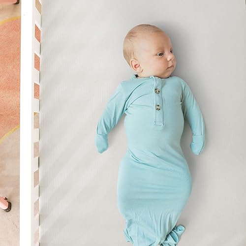 Miniatura 5 de GRSSDER Juego de 2 sábanas de muselina suave para cuna, 100% algodón para niños y niñas, se adaptan a colchones estándar de cuna de 52 x 28