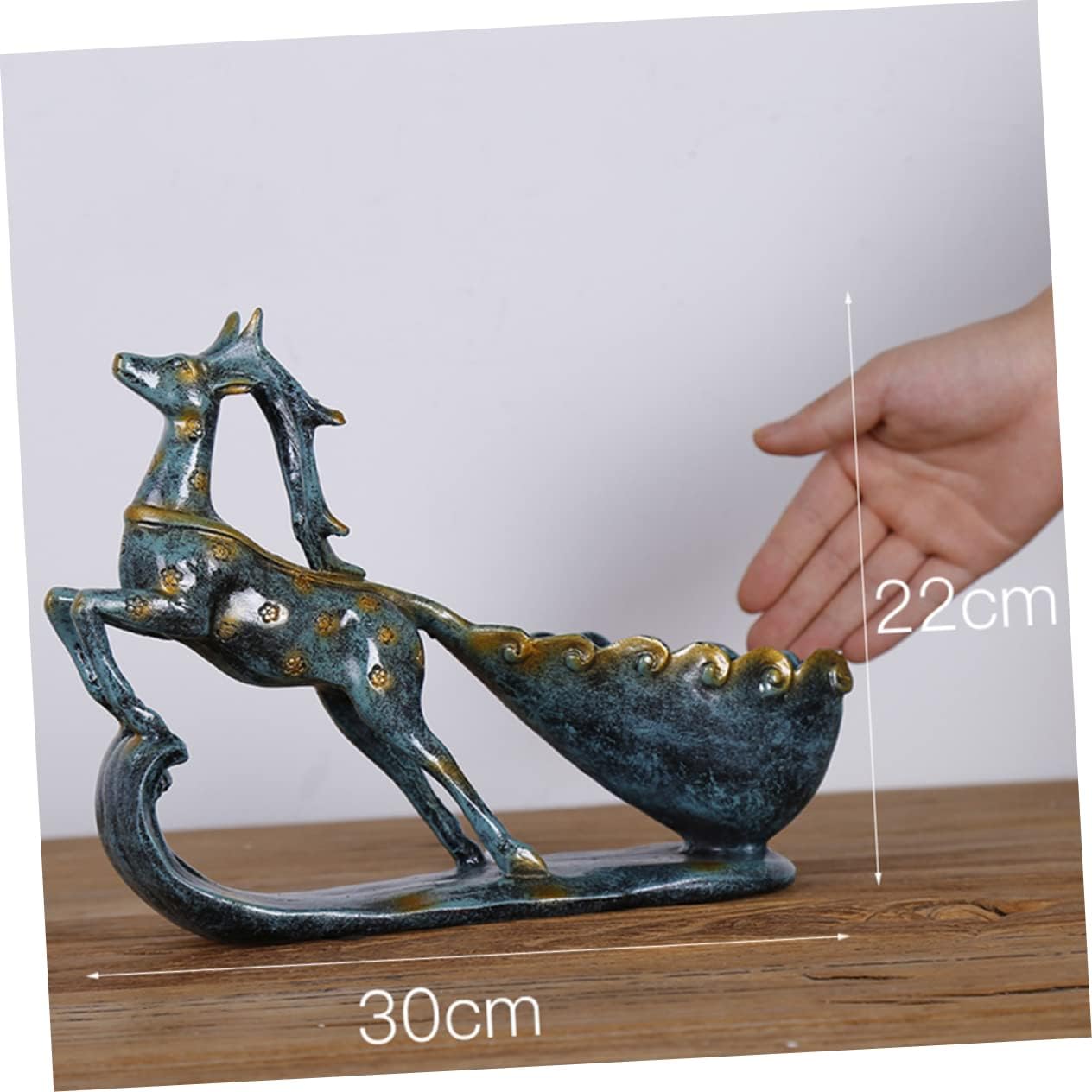 Mikinona Resin Wine Rack Sika Deer Design Floor Wine Holder Unique Creative Decor for Home