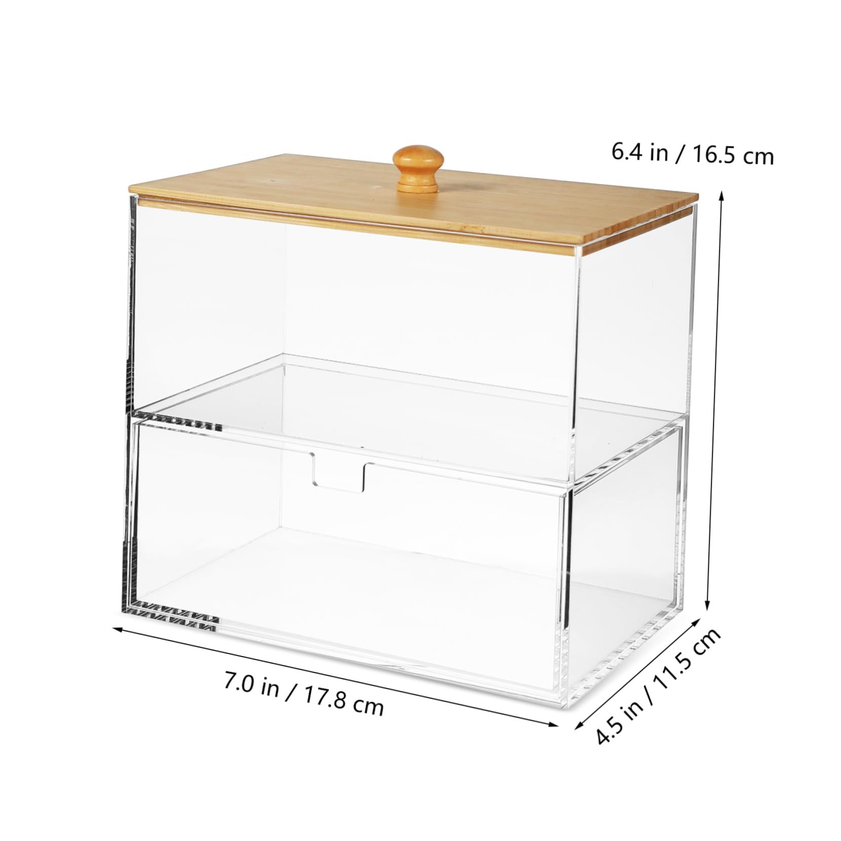 Ciieeo Aufbewahrungsbox Für Waschmittelkapseln Acryl Mit Deckel Doppeltes Fach Platzsparender Organizer Für Wäsche Und Trocknertücher