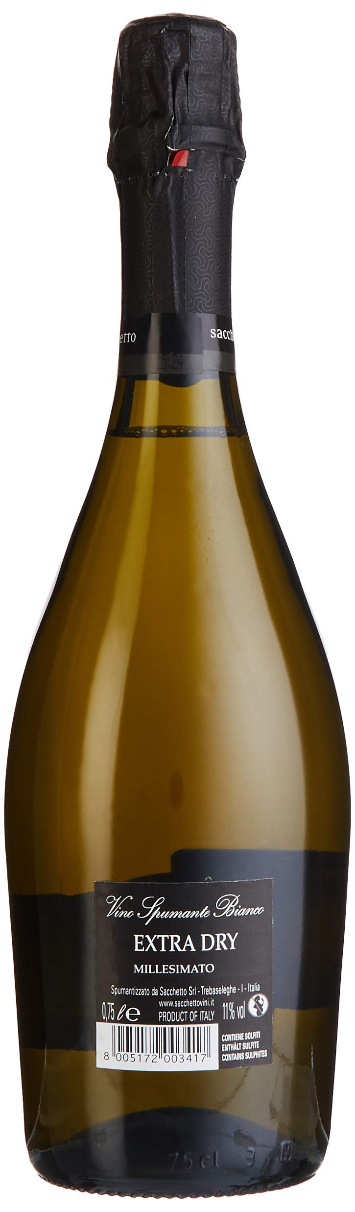 Sacchetto Etichetta Nera - Spumante Schaumwein trocken Brut (6 x 0.75 l)