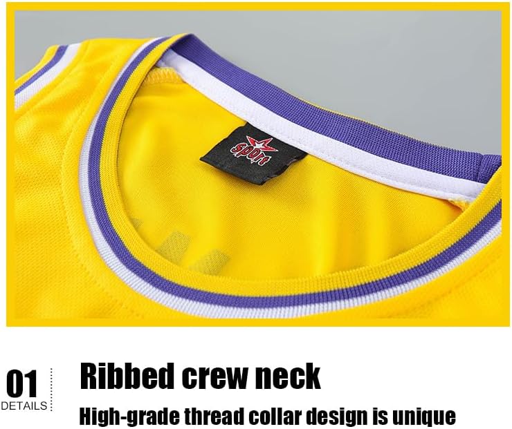 3PC Basketball Jersey Set for Youth Basketball Tank Top + Track Shorts+ Socks Set - Image 4