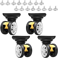 Vista 10 de Maleta de equipaje Ruedas Maletas de viaje Ruedas izquierda y derecha Rotación de 360 grados