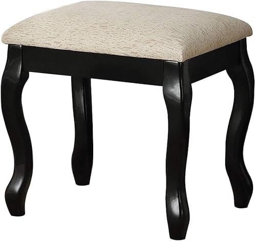 Miniatura 6 de Poundex F4145 Bobkona Cailyn - Juego de tocador con espejo abatible con taburete en plata