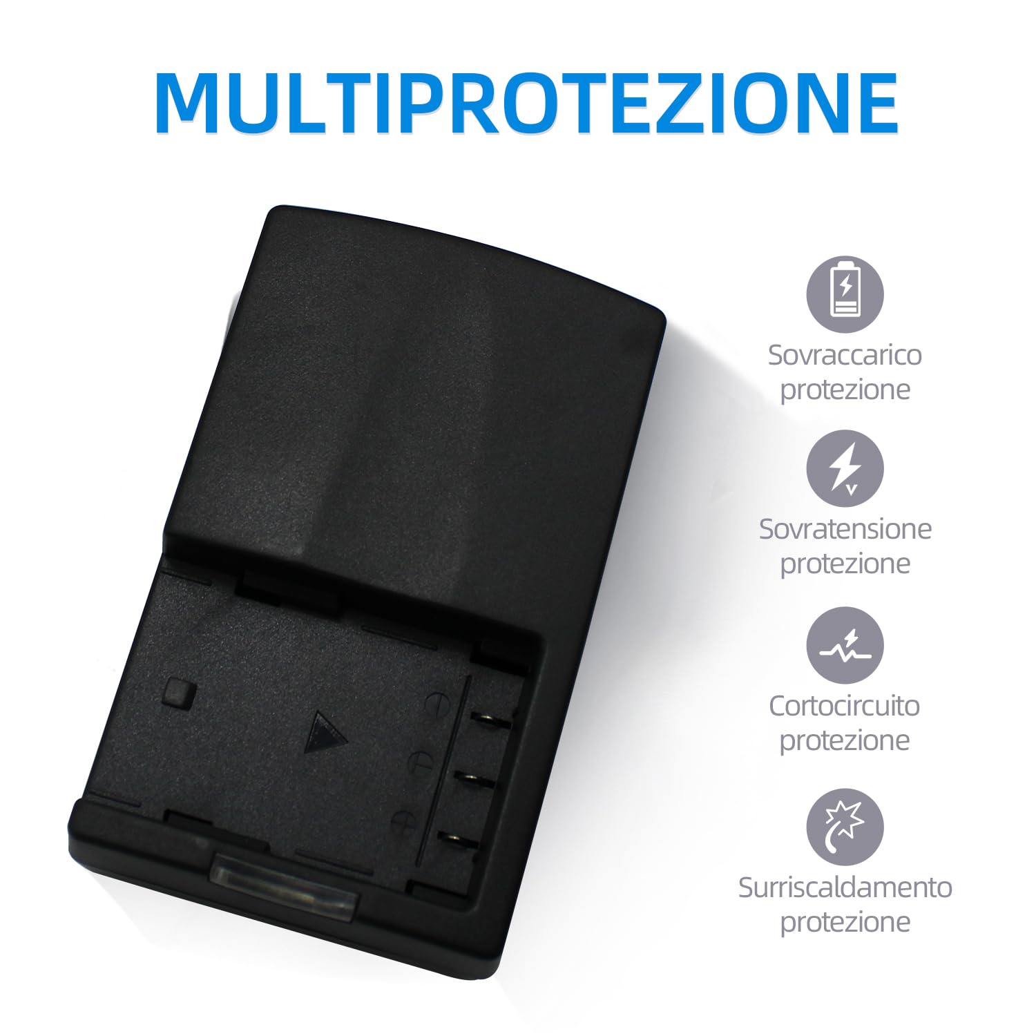 NB-2L - Caricabatterie compatibile con Canon EOS 350D 400D MD265 MV960 PowerShot G7 G9 S70 S80 ZR950 ZR960 HG10 HV40 fotocamera NB-2LH