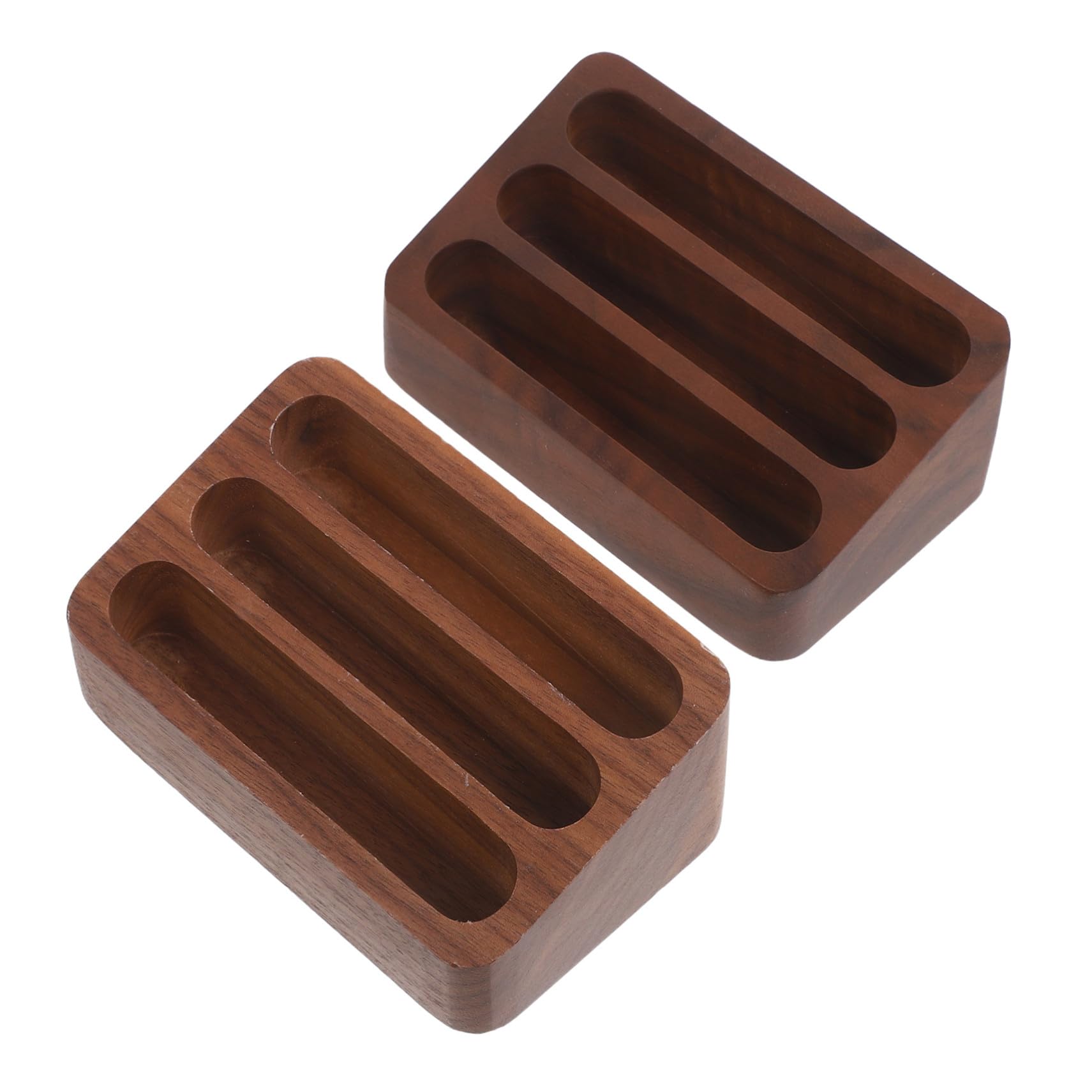 Rangement multifonctionnel en bois de noyer noir élégant pour bureau