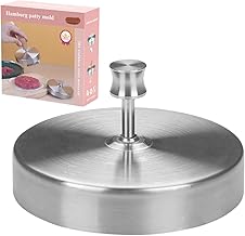 Hamburger Press Patty Maker, Burger Press Patty Maker 3.7" 304 Stainless Steel with Color Box