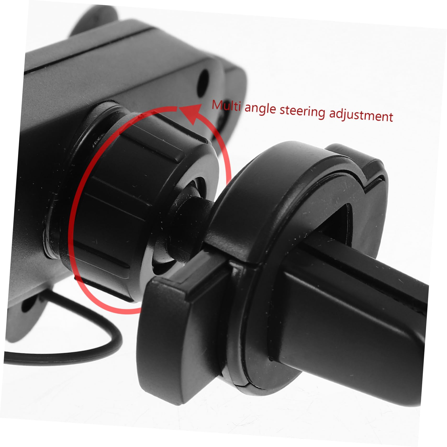 Gatuida 3pezzi Supporto Telefonico Telescopico per Auto con Design Fibbia Stabilità Punti e Base Compatibile con Smartphone da Nero