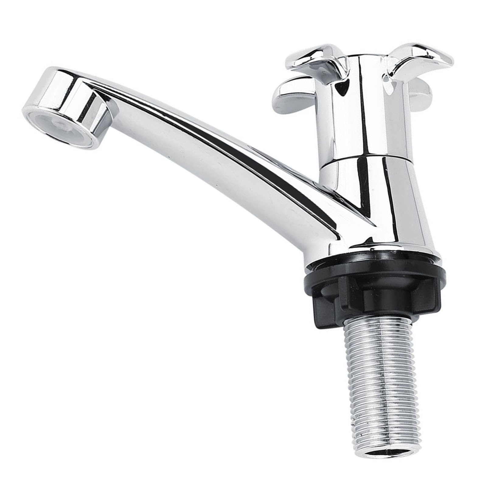 ABS Plastic Water Tap Single Cold Faucet Water Nozzle G1 2 Bathroom Basin Kitchen Sink Rest Room Washing — view 4