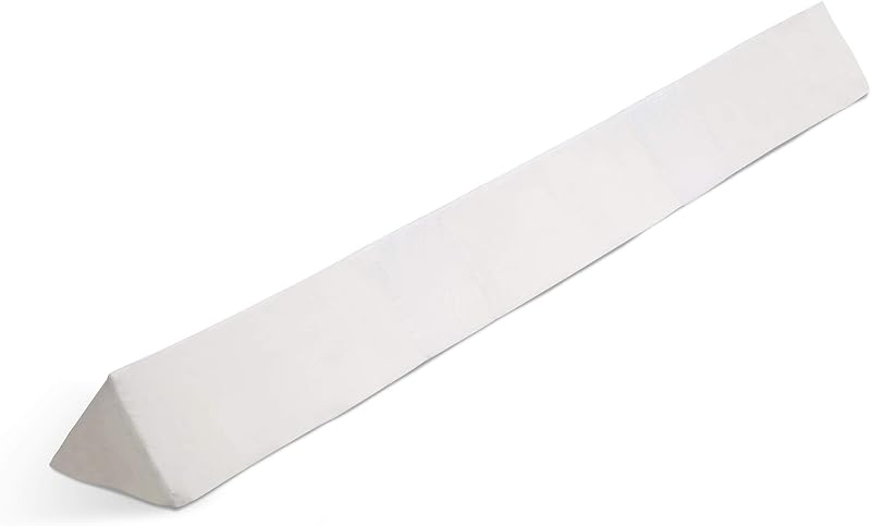 Extra Long Foam Bedrail Bumper - Guardrail for Toddlers & Kids with Water-Resistant, Non-Slip & Machine Washable Cover - 1pk, White