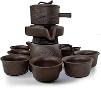 Vista 1 de Tetera 11pcs/set Pot Cup Chinese Gongfu Tea Semi-automático Millstone (negro)