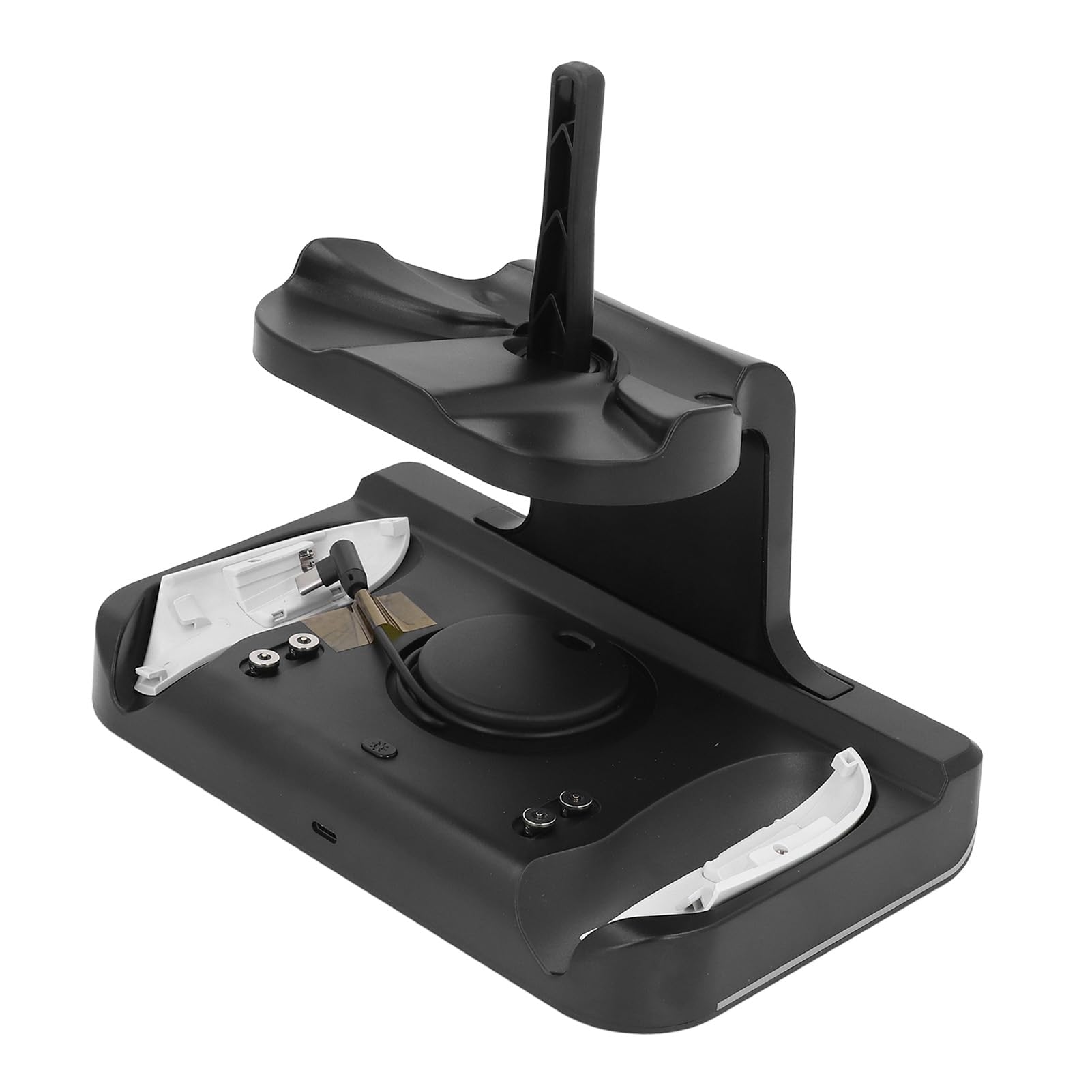 Gedourain Supporto di Ricarica per Controller VR Comoda Ricarica Rapida Illuminazione RGB Stazione di per Controller per Cuffie VR per Giocatori Materiale ABS (Nera)