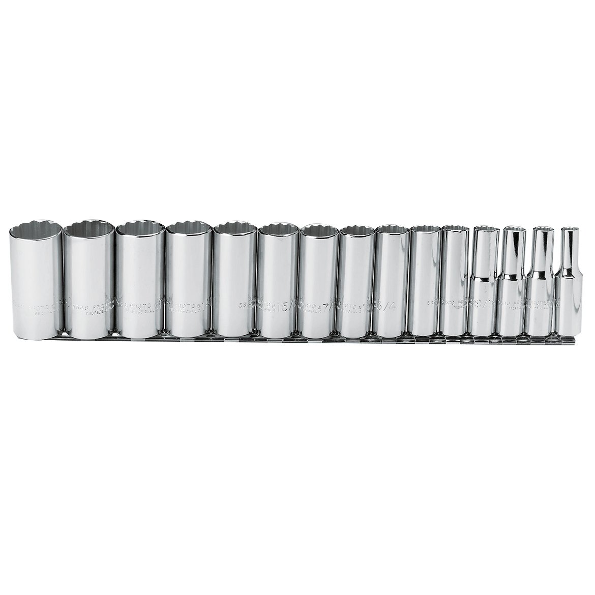 Amazon.com: Proto Socket Set, SAE, 1/2 pulg. Dr, 15 piezas (J54107