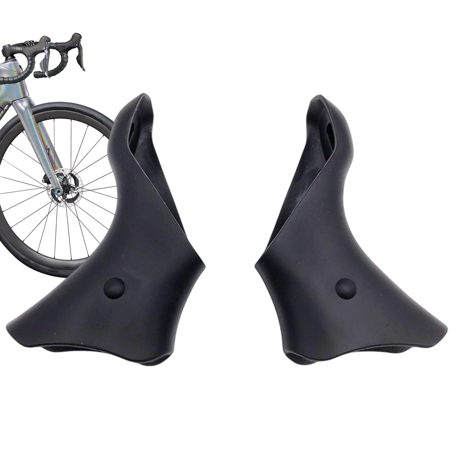 Copertura per del cambio del freno, in silicone flessibile, per del cambio della bicicletta, impugnatura antiscivolo per manubrio, protezione morbida per leve del freno della bicicletta