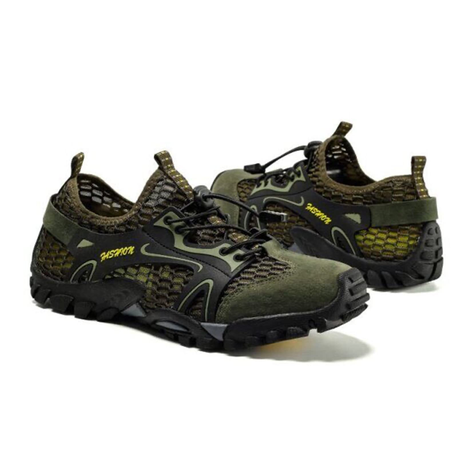 Hiking Shoes Men Breathable Non-Slip Sneakers Lightweight Low Top Water Shoes Quick Dry Barefoot Aqua Swim River Shoes