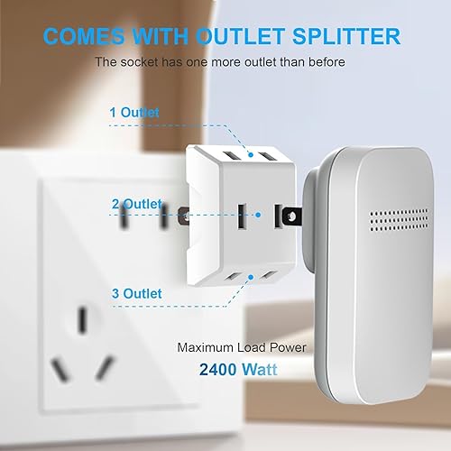 Miniatura 3 de Timbre inalámbrico  Timbre de puerta autoalimentado, no requiere batería para el hogar, botón enchufable, timbre de puerta inalámbrico impermeable,