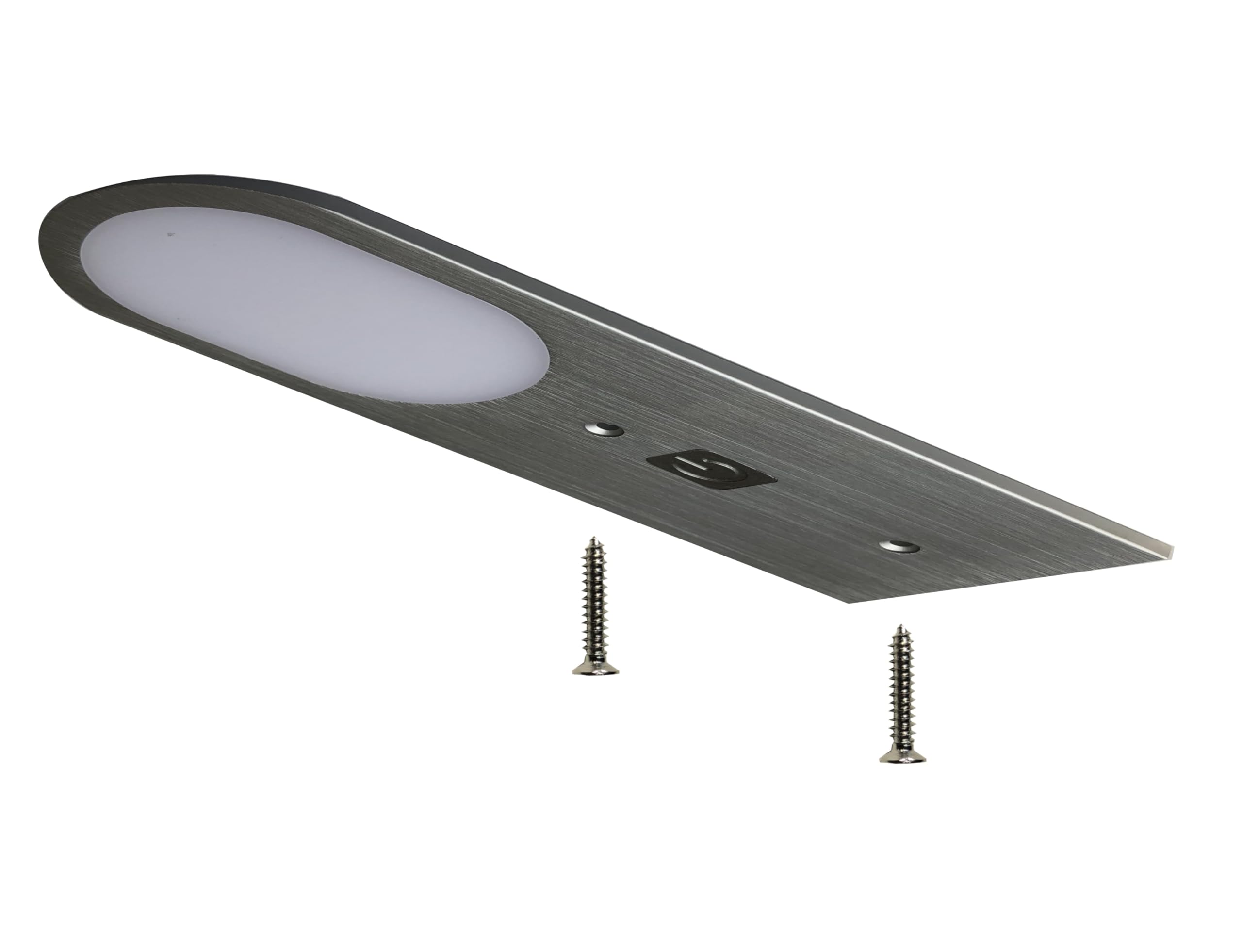 ACCE aluminium unterbauleuchten Küche- Möbel-schrankleuchten, supper dünn, inkl Konverter ein Strahler mit Touchsensorschalter, dimmbar, neutralweiß oder warmweiß (warmweiß, 3er set)…