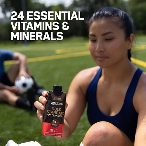 Vista 17 de Optimum Nutrition Gold Standard - Batido de proteínas de 0.99 onzas de proteína, listo para beber, sin gluten, vitamina C para apoyo inmunológico