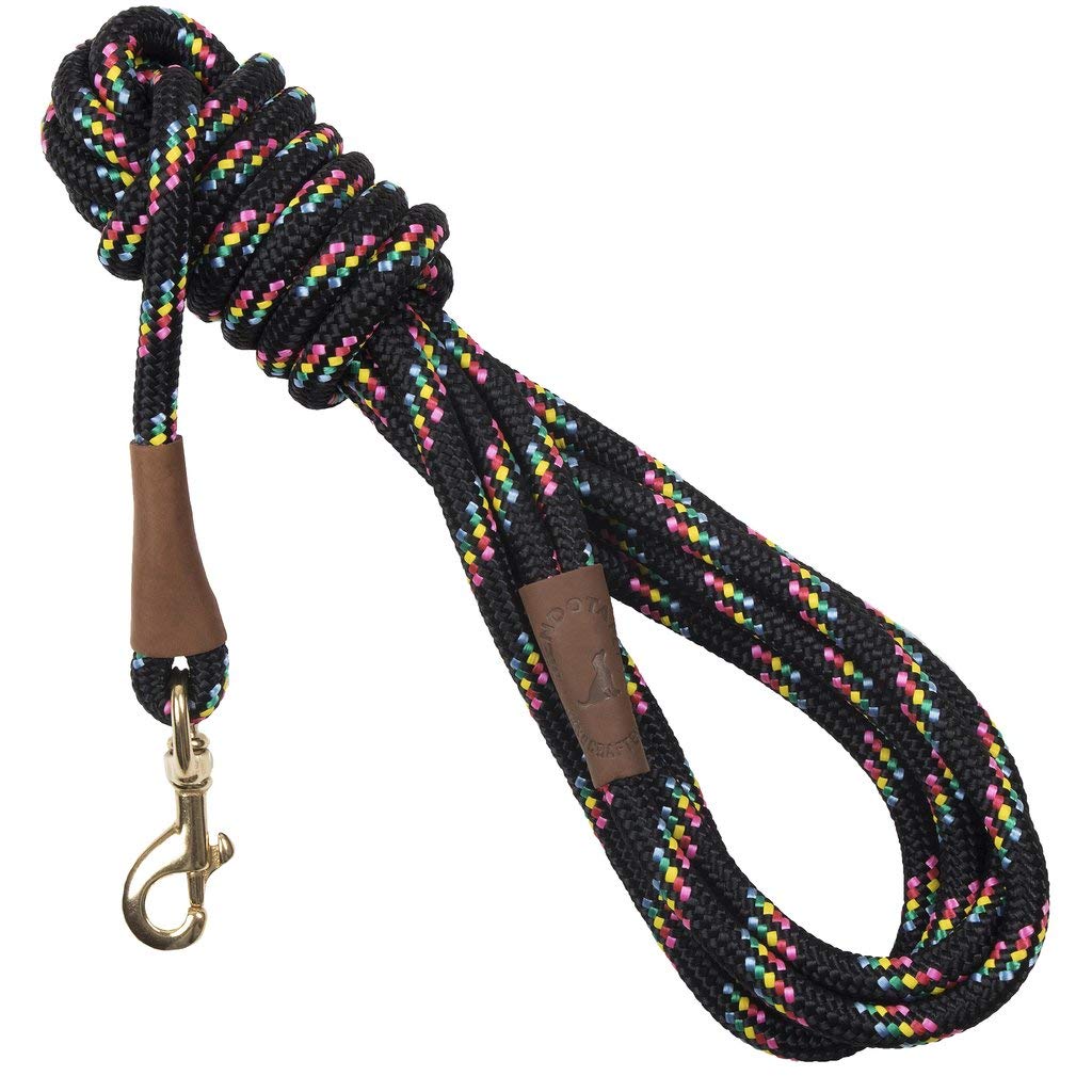 Mendota ME11709 Snap Leash 1,27 cm x 4,6 m Noir Confettis
