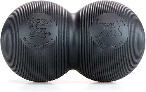 Miniatura 5 de Tiger Tail Bola de tigre grande de 8 pulgadas de largo por 4.4 pulgadas de alto rodillo de espuma de cacahuete bola doble herramienta de masaje