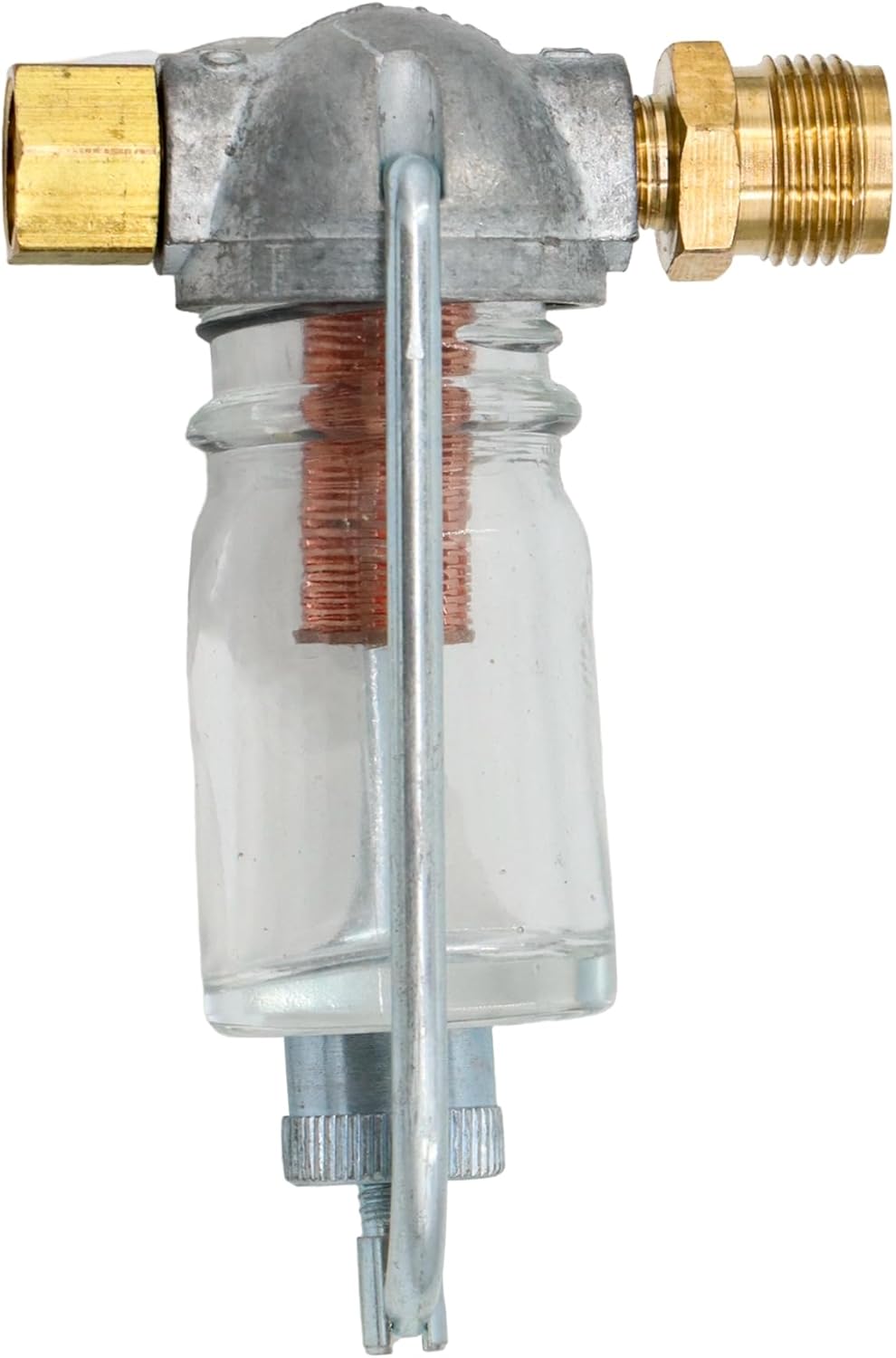 Fuel Sediment Bowl Glass Assembly 1103-3383 D4NN9155A for Ford New Holland tractor 158 2000 3000 Series 3 Cyl Fuel Filter Assembly 2600 3600 4000 5000 4110 4140 4190 158 CID 420 515 2310 233 3330 335