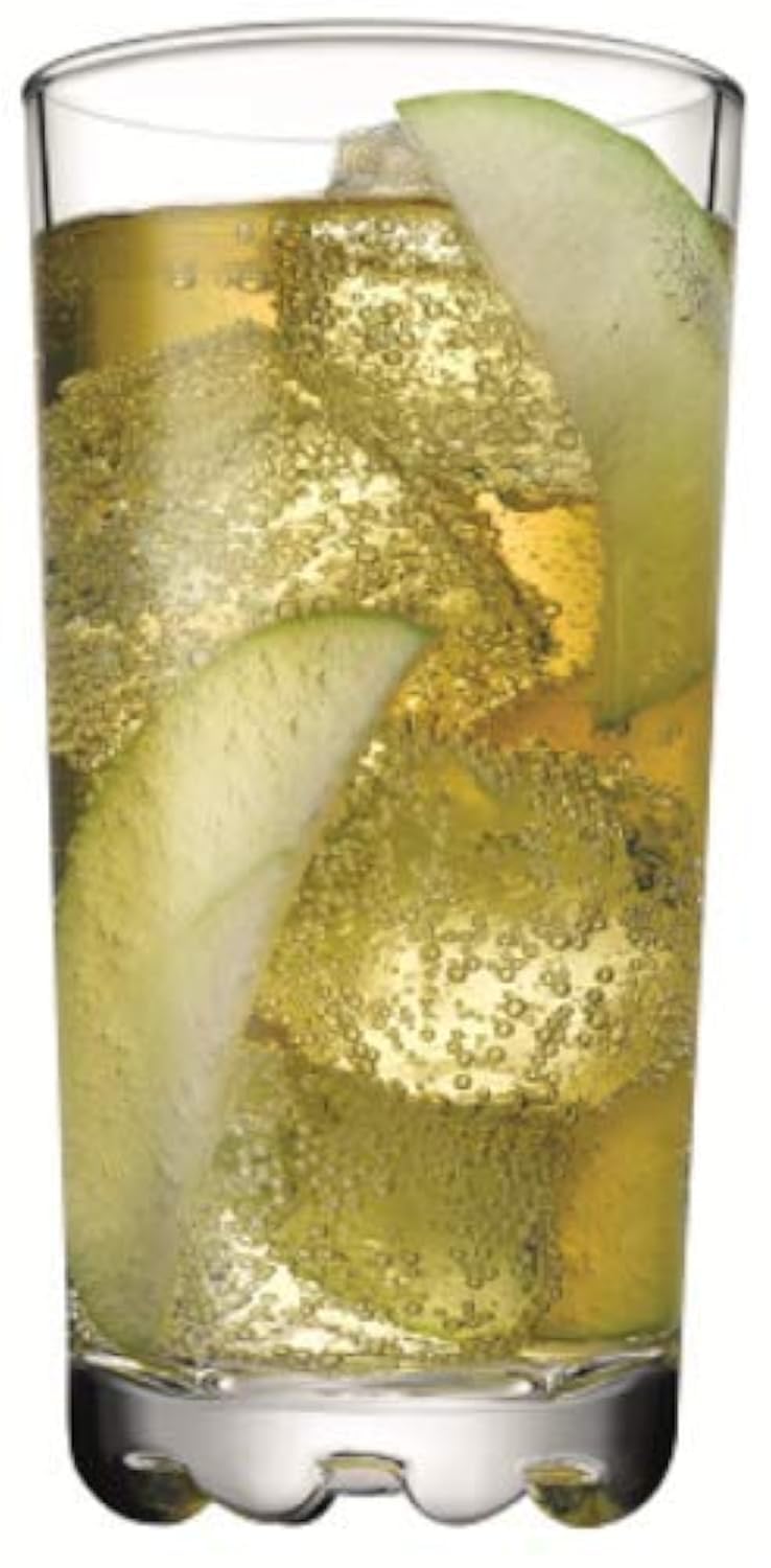 Pasabahce Karaman Glass Juice Water Hi Ball Tumbler Glasses Set Of 6