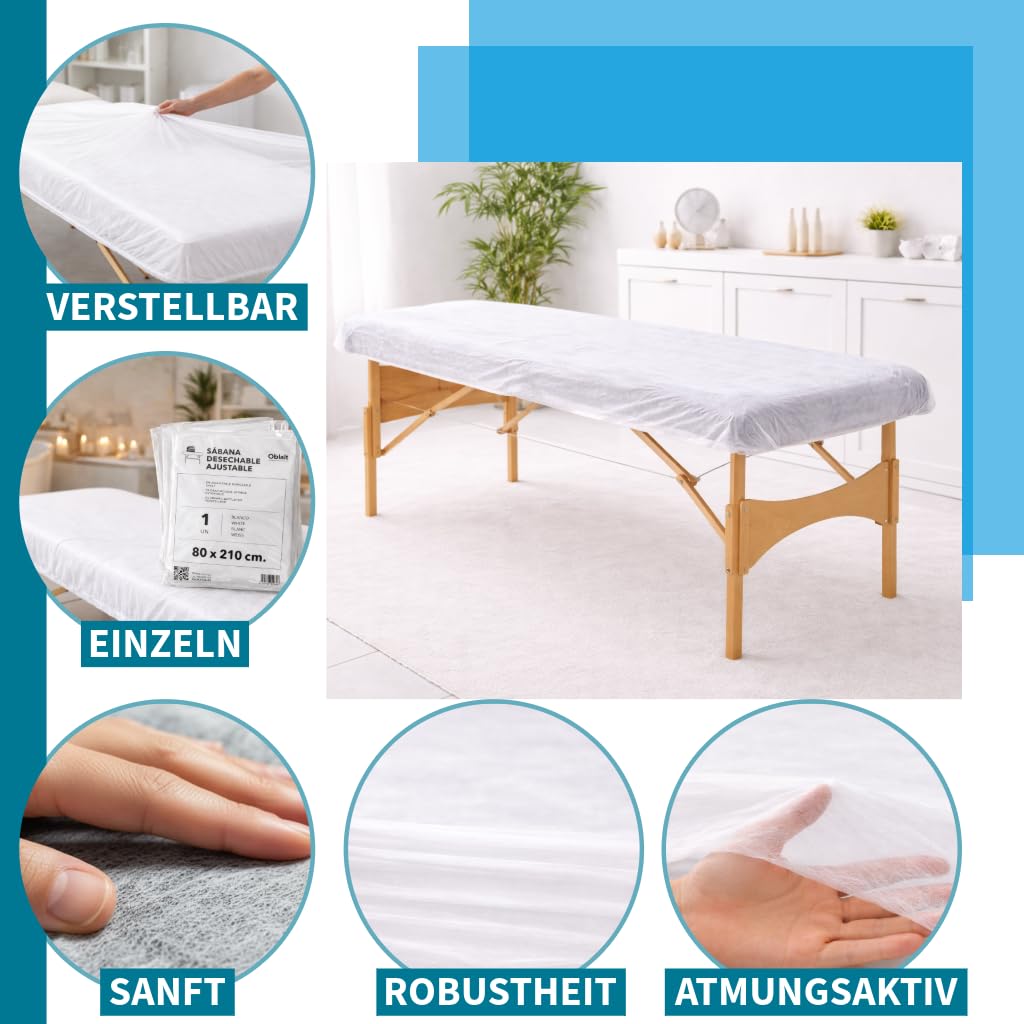Einweg-Untersuchungslaken SMS elastisch 95x220 cm | Packung Einweg-Untersuchungslaken (100 Stück)