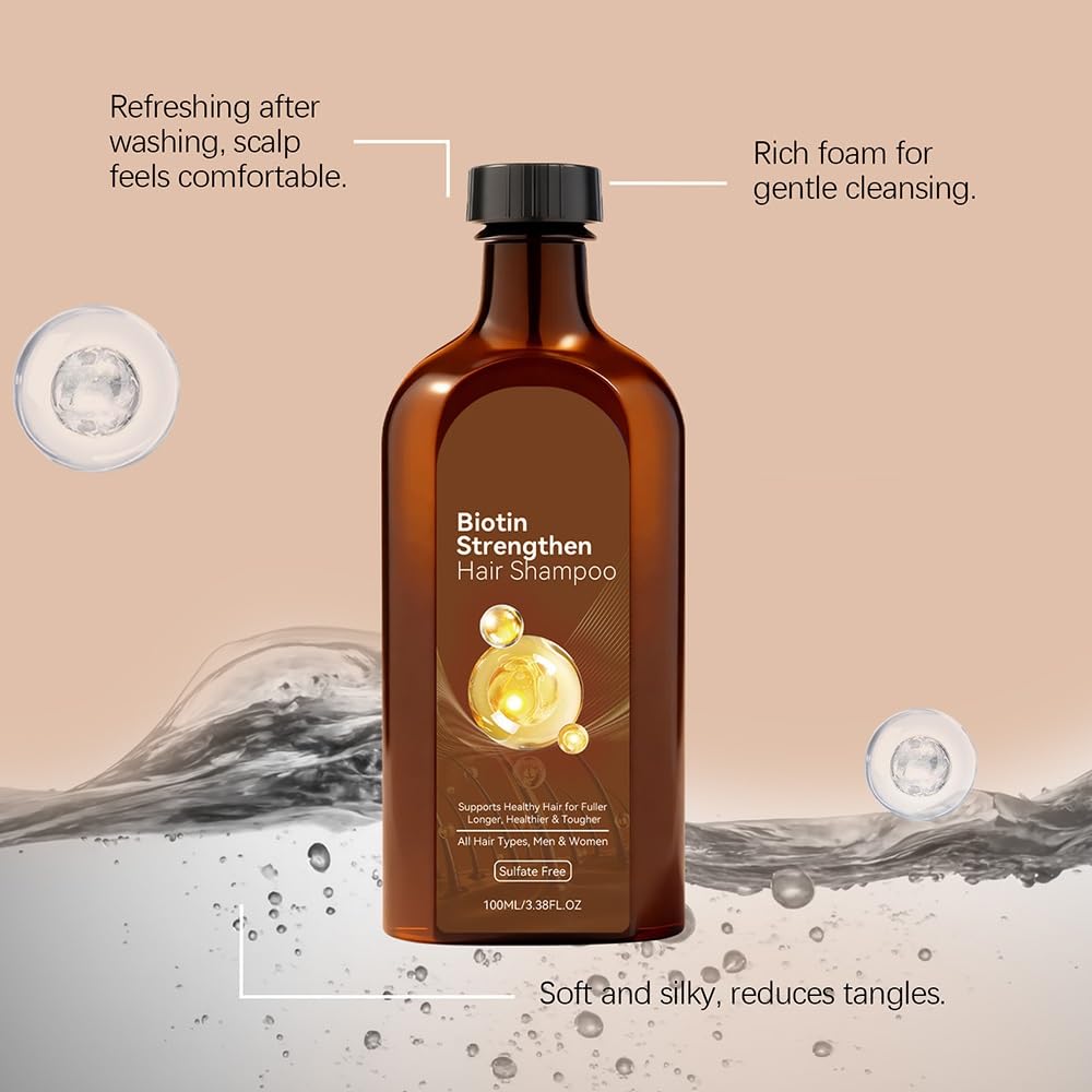 Shampoo volumizzante resiliente for capelli, detergente idratante leggero for capelli lisci come la seta, più pieni e gestibili(2PCS)