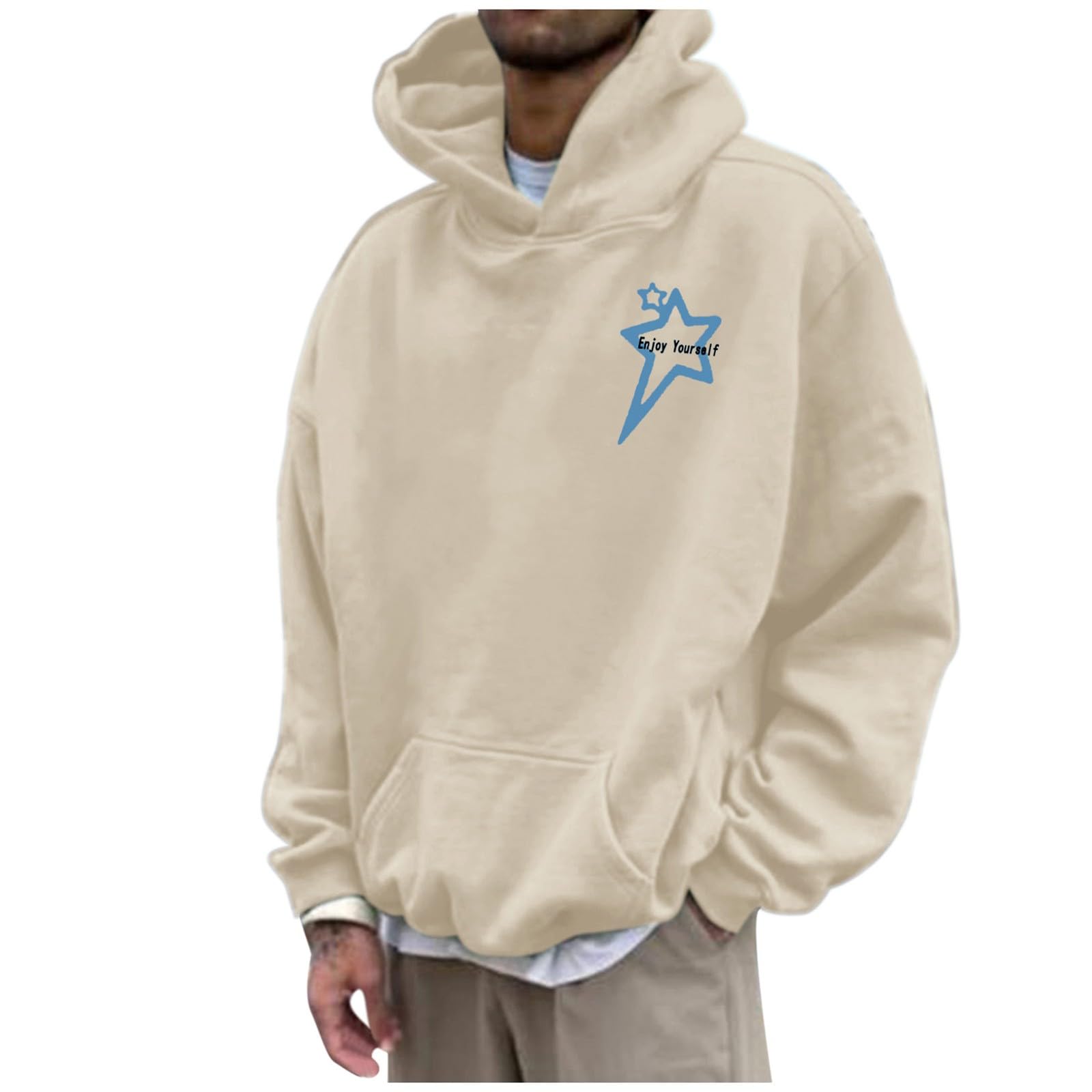 Oversized męska bluza z kapturem, bluza z kapturem, dla mężczyzn, chłopców, bluza z kapturem, bluza z kapturem, styl sportowy, casual, fitness, trening podstawowy