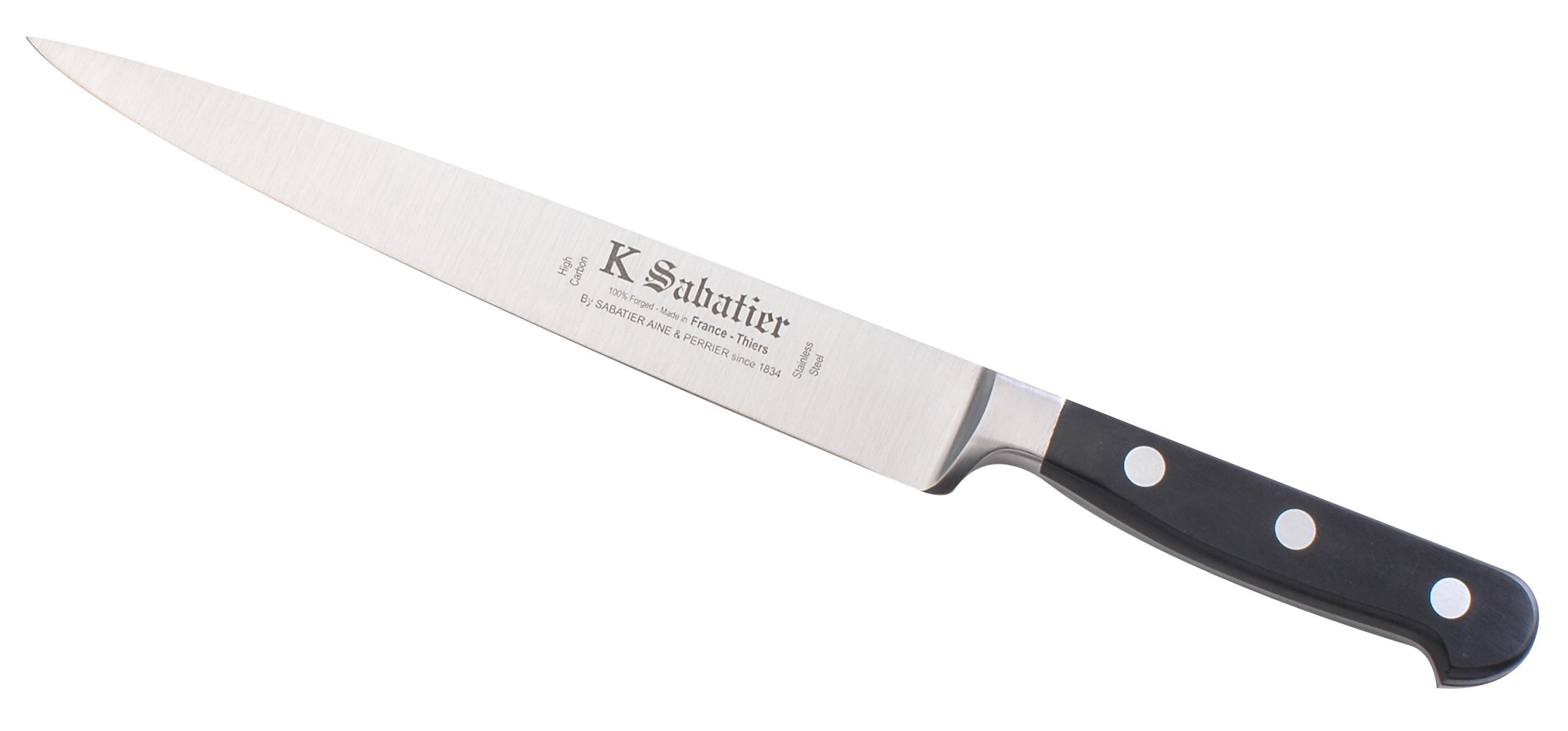 Couteau filet de sole K Sabatier 20 cm pour lever les filets de poisson sans effort