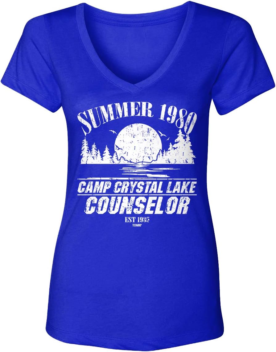 Tcombo Summer 1980 Camp Crystal Lake Counselor Women's V-Neck T-Shirt