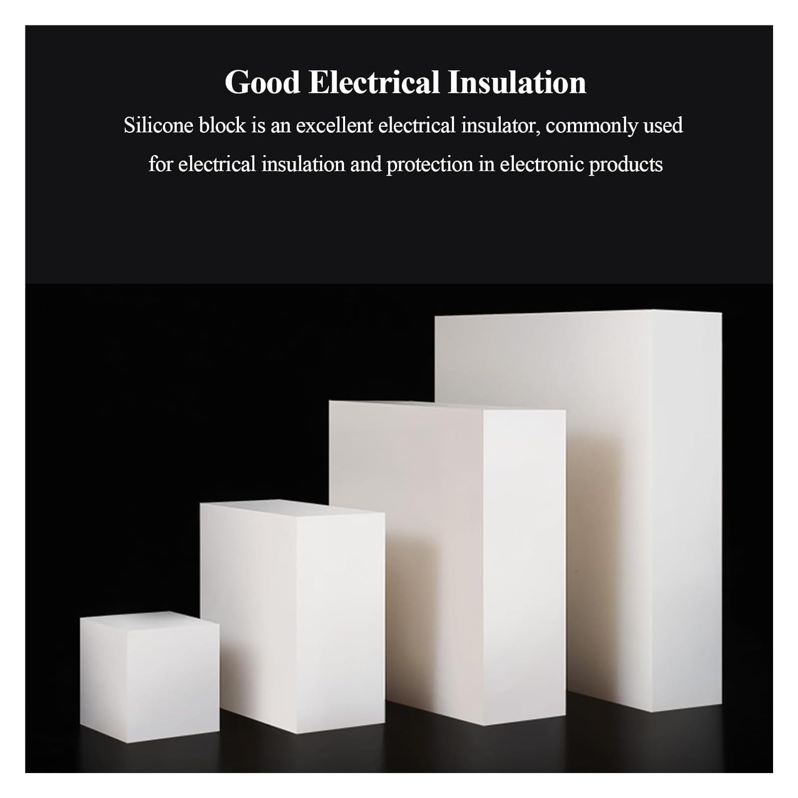 Almohadilla de silicona gruesa de goma para muebles y electrodomésticos, 150 x 150 mm, ideal para estabilidad y protección