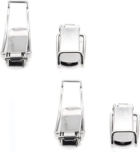 Miniatura 2 de Cionyce 4 piezas de cierre de palanca de acero inoxidable 304 con resorte de 3.346in, cierre de palanca con resorte de caja (3.34 pulgadas)