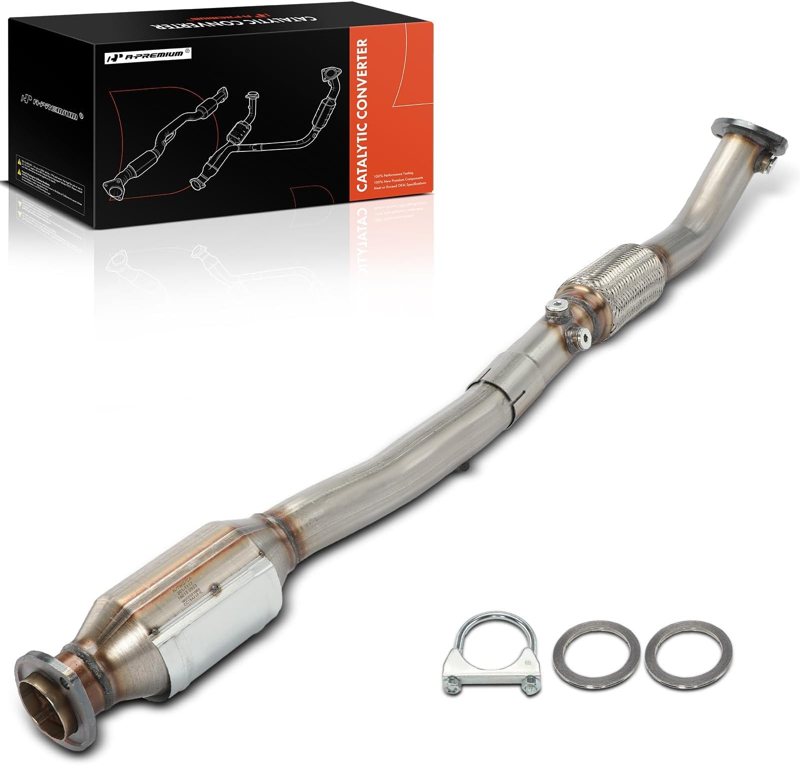 Amazon.com: A-Premium Catalytic Converter Kit Direct-Fit Compatible ...