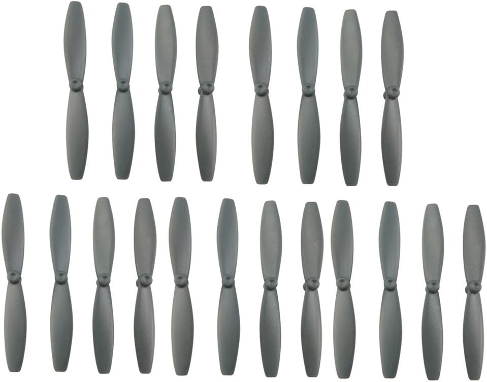 Helicopter Accessories 20pcs Mini Propeller for Parrot Mini 3rd Generation Aircraft and Mambo, Speed Shadow Drone，RC Helicopter Spare Parts,Blade Aperture of 0.8mm Grey