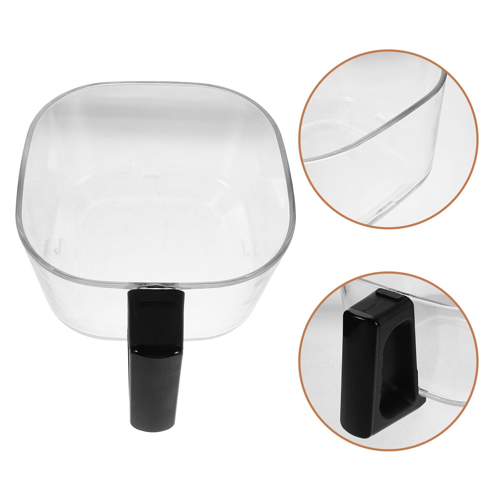 Patelnia Do Pieczenia z Frytkownicą Powietrzną Air Fryer Baking Pot Akcesoria Do Pieczenia Przybory Kuchenne Transparent