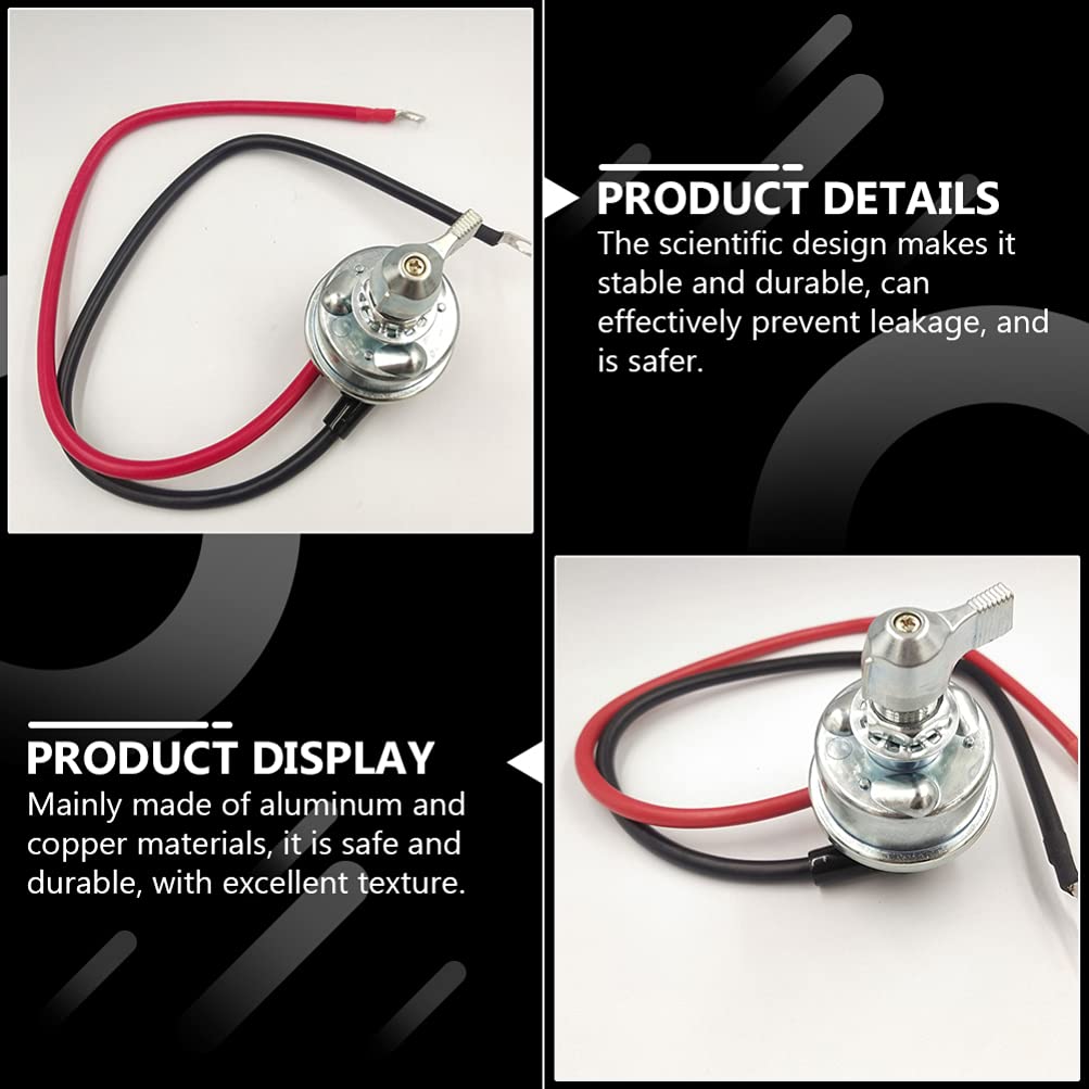 FAVOMOTO 1set Battery Disconnect Rotating Power Isolator Tool for Car Rv Boat Easy to Install Prevents Power Drain Design Convenient Battery Management